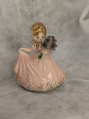 Vintage Joseph Originals "Lilac" Figurine Circa 1969's Flower Girl Series